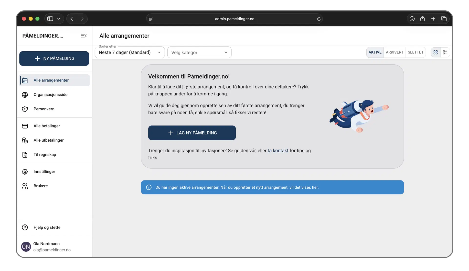 Lagre ny organisasjon