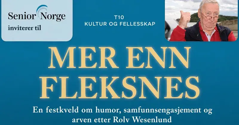 Mer enn Fleksnes - en festkveld til minne om Rolv Wesenlund og humorens viktighet